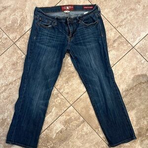 Lucky crop dark wash jeans size 6